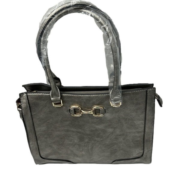 BG Fashion Pewter handbag NEW - Picture 3 of 6